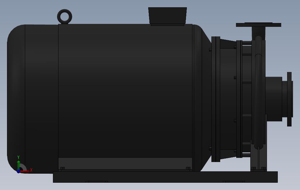 南方泵NIS,NISF泵外形(80-50-315)45kW-2极