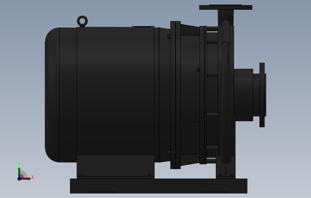 南方泵NIS,NISF泵外形(80-50-315)5.5kW-4极