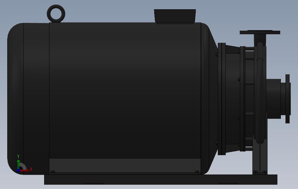 南方泵NIS,NISF泵外形(80-50-315)55kW-2极