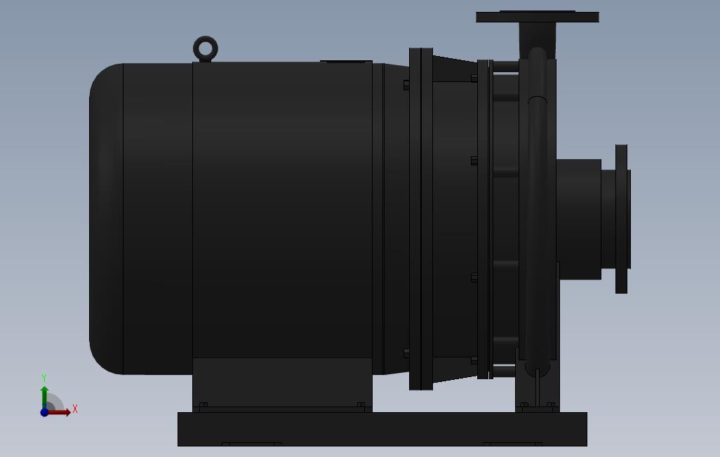 南方泵NIS，NISF泵外形（80-50-315）7.5kW-4极