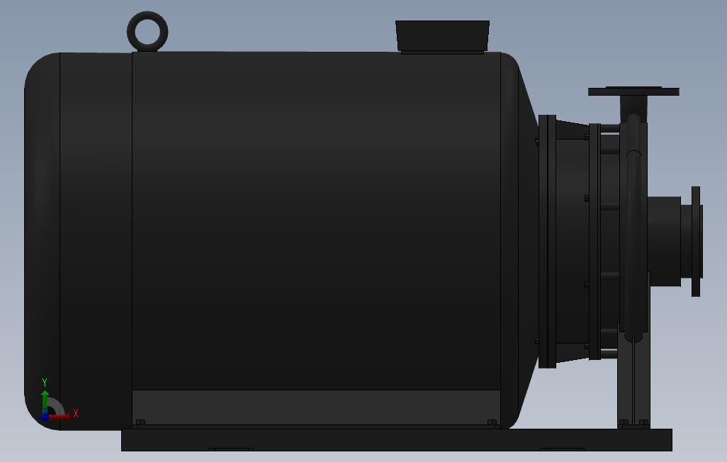 南方泵NIS,NISF泵外形(80-50-315)75kW-2极