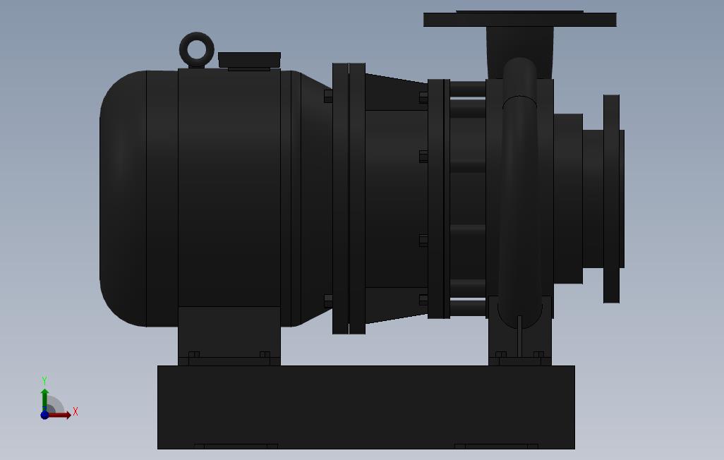南方泵NIS，NISF泵外形（80-65-160）0.75kW-4极