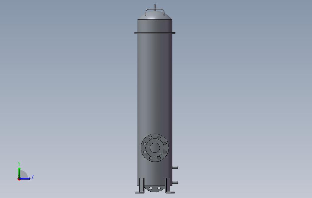 保安过滤器D230x1000 左侧视图