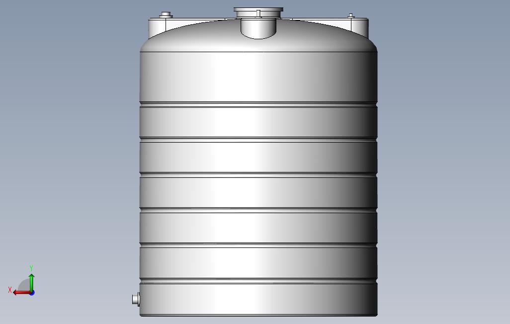 原水箱15000L 背面视图