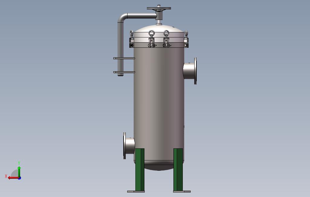 一级保安过滤器D500X1000(5芯) 背面视图
