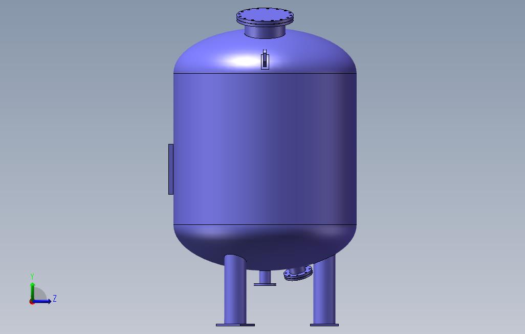 多介质活性炭过滤器D1800x1500 左侧视图
