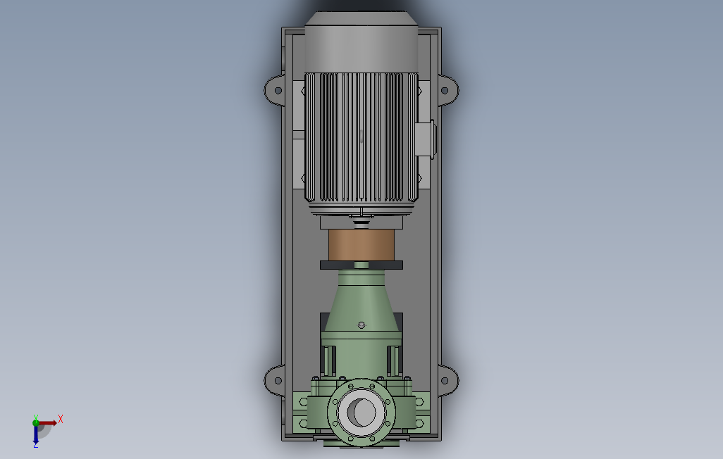 天马IHT化工泵[IHT100-80-160]_SOLIDWORKS 2018_模型图纸下载 – 懒石网