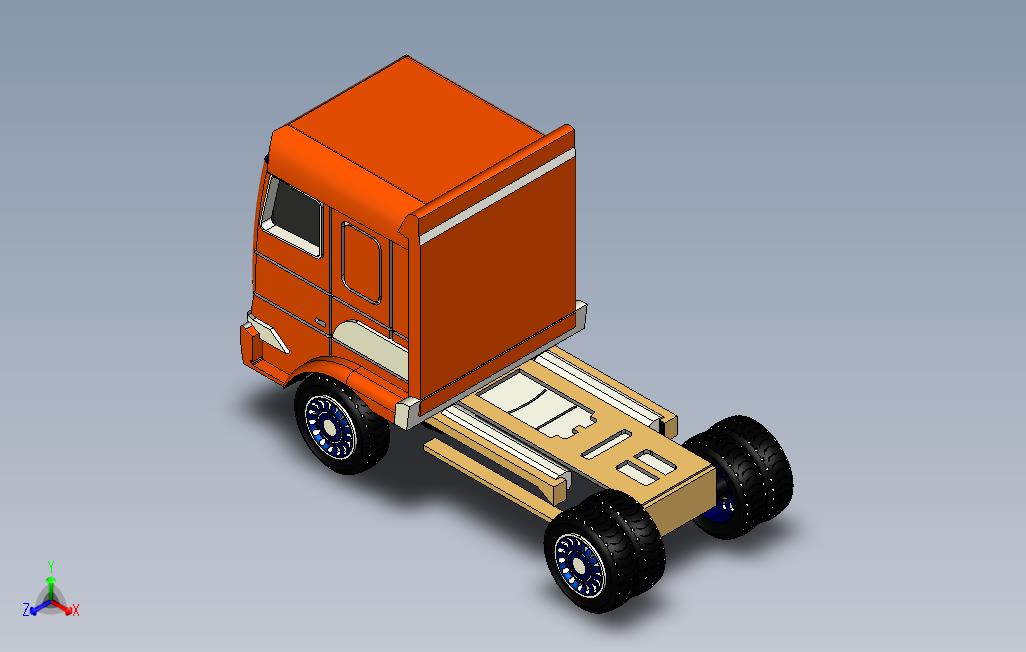运输卡车模型图纸