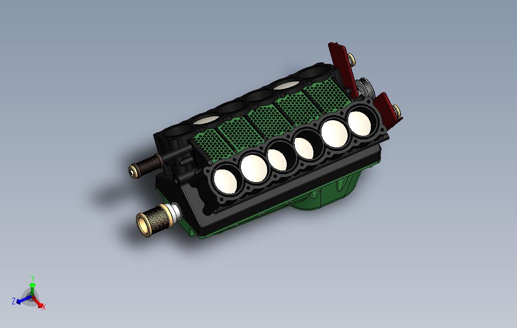 218年Solidworks中的V12发动机设计和装配