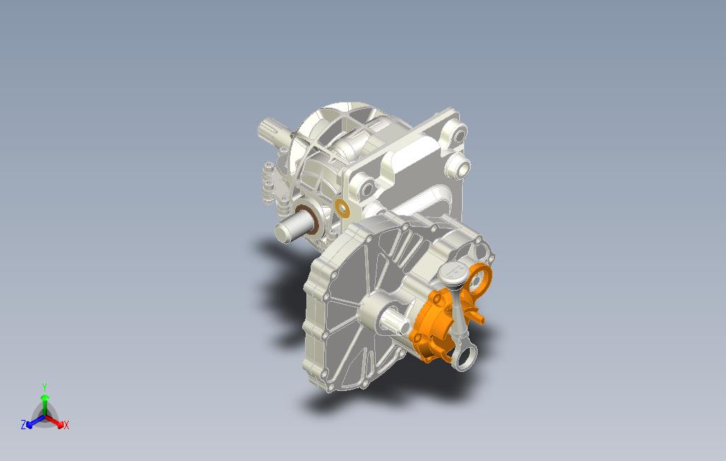 摩擦离合器学习模型3D图纸INVENTOR设计 主视图