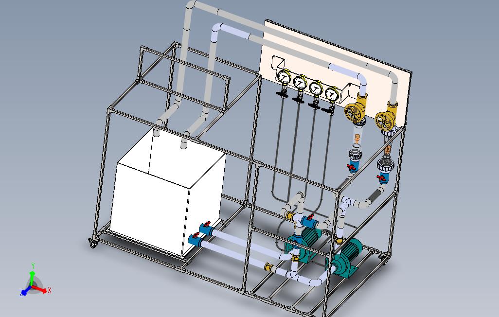 泵联轴器工作台3D模型图纸Solidworks设计