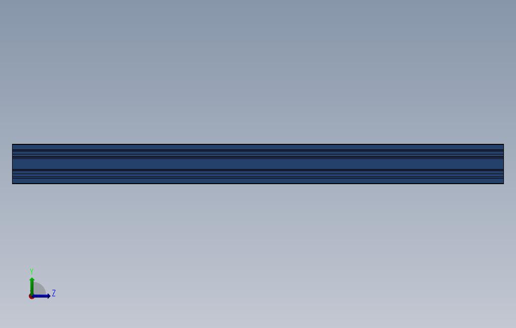 24V型槽铝型材5mm 左侧视图