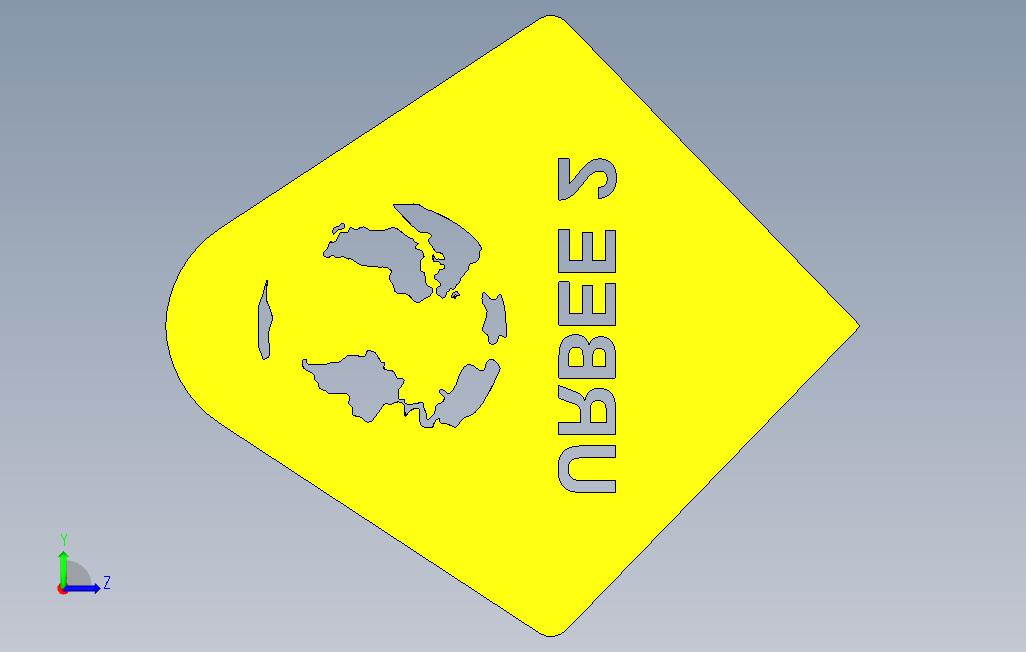Urbee2标志徽章 左侧视图