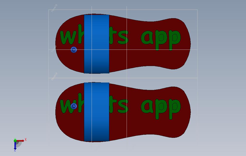 休闲whats应用程序chappals 俯视图