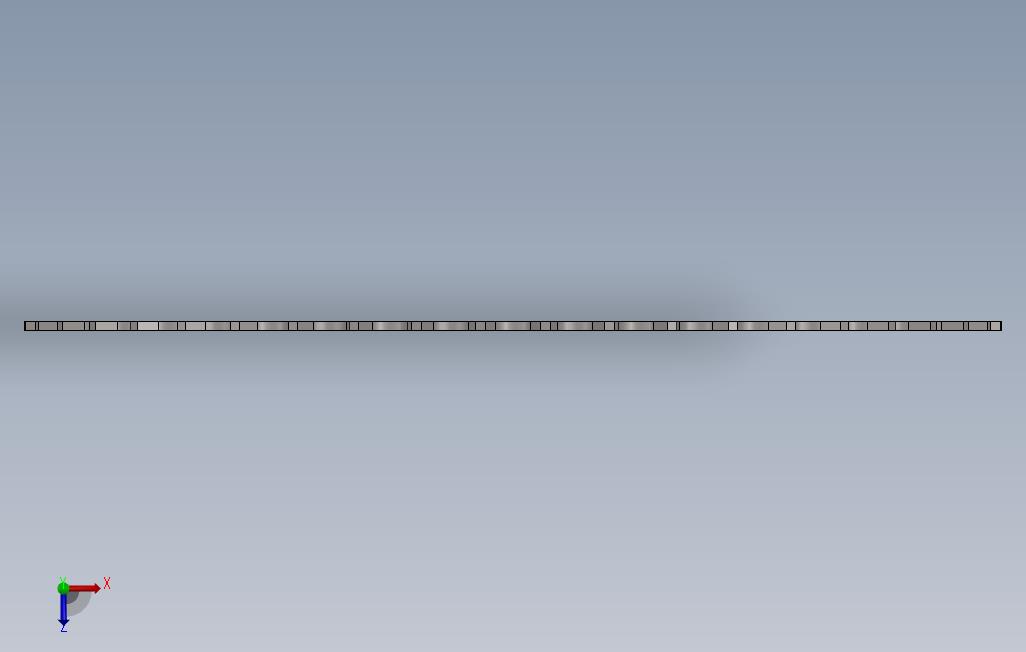 椭圆形链环 俯视图