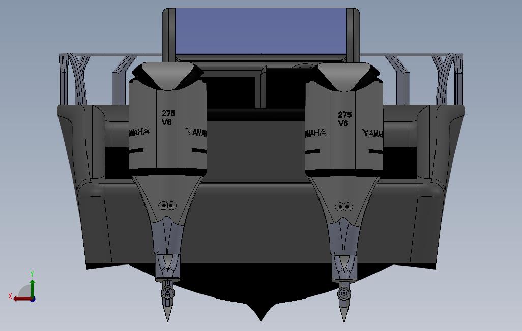 汽艇气垫船 Solidworks 2013 模型图纸下载 懒石网