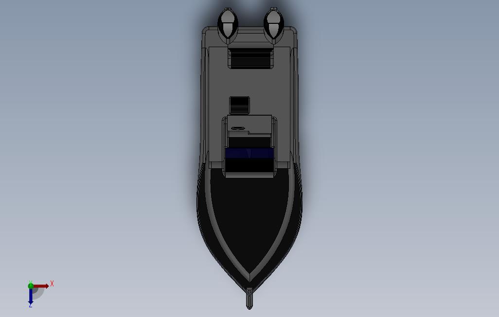 汽艇气垫船 Solidworks 2013 模型图纸下载 懒石网