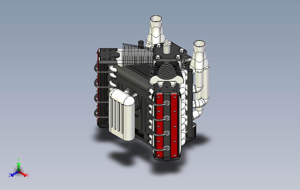 AV8汽车发动机活塞发动机机械设计参考资料3D建模模型