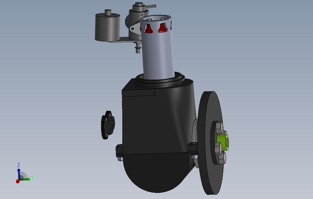 BarrandStroud引擎三维建模图纸solidworks设计