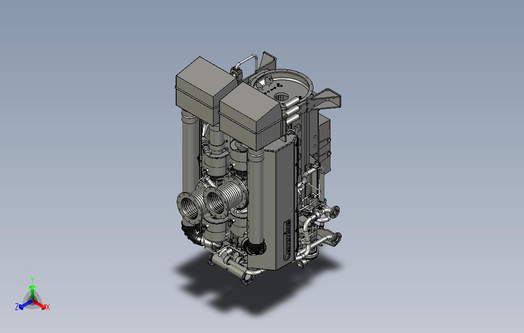 CumminsQSKV6柴油发动机模型3D图纸STP格式