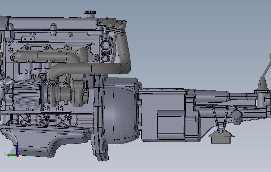 LocostZetec赛车发动机三维建模图纸solidworks设计