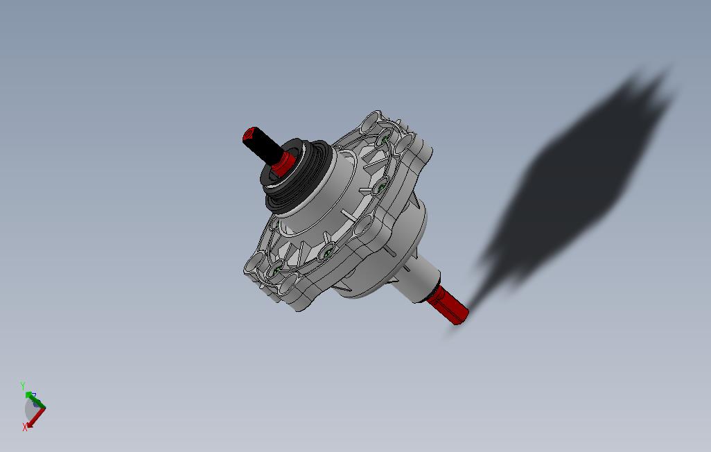 三星洗衣机电机模型3D图纸Solidworks设计