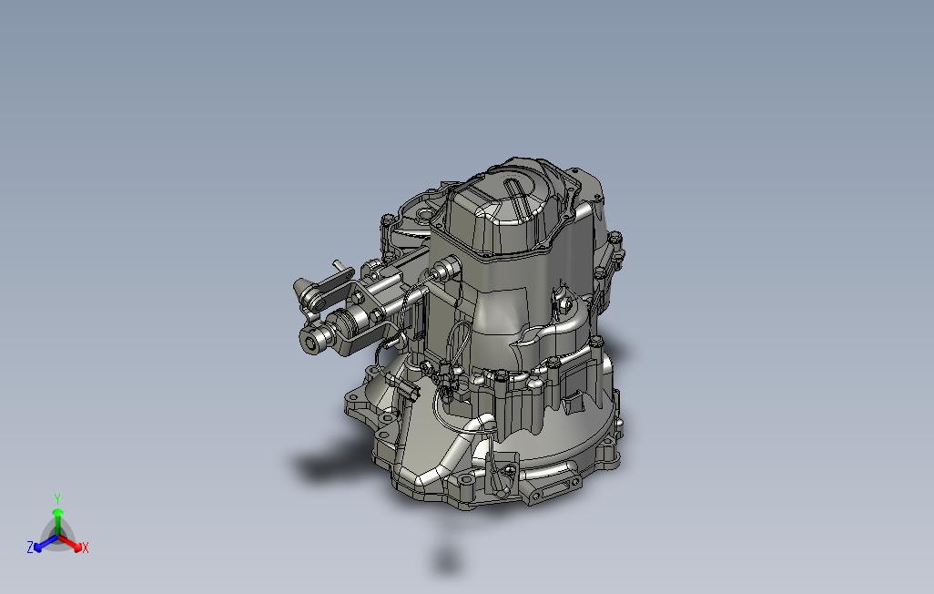 手动变速箱总成3D模型（CATIA软件打开）