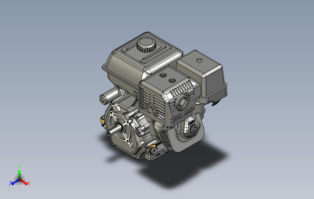 电启动本田GX39发动机step格式