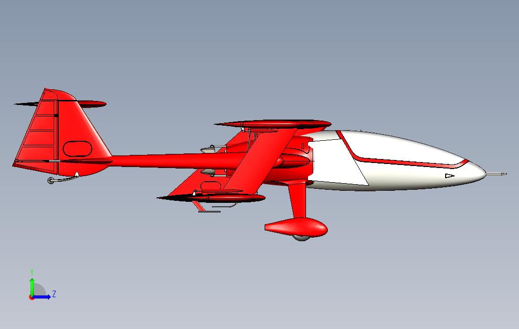 Oraclechallenger2 2 1双翼飞机3d图纸step格式 Step 模型图纸下载 懒石网