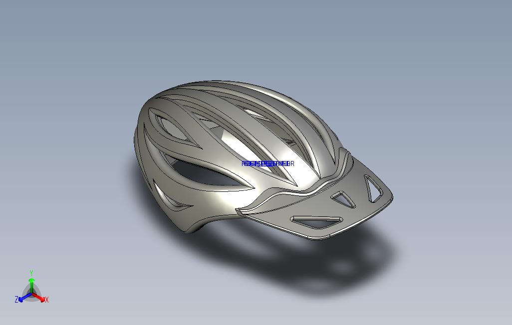3D自行车头盔模型