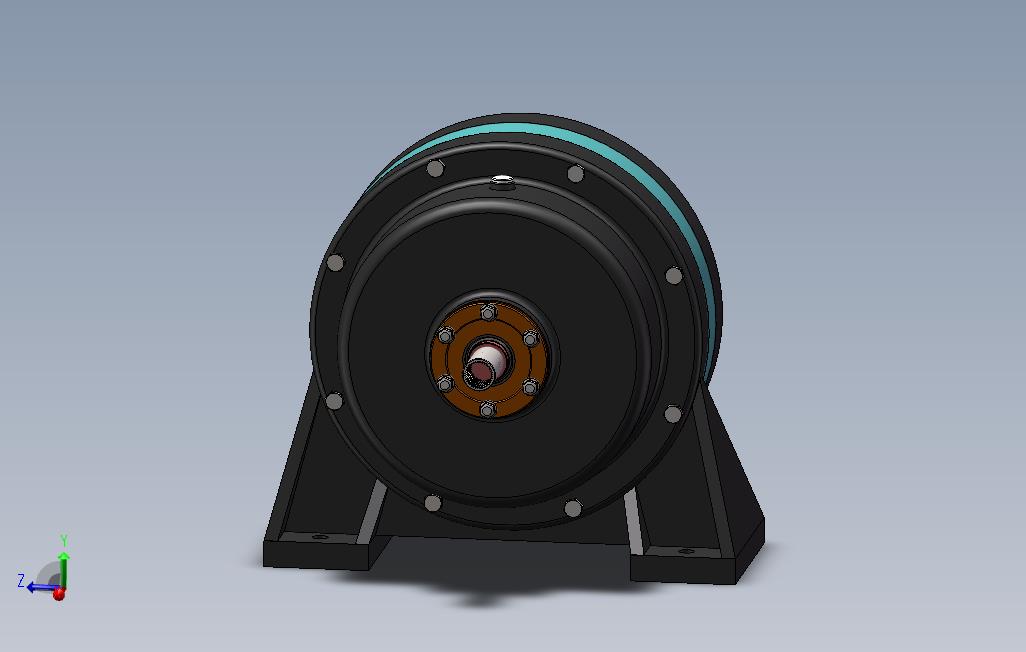 一级行星齿轮减速器solidworks三维模型