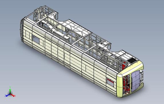 客车车架CATIA