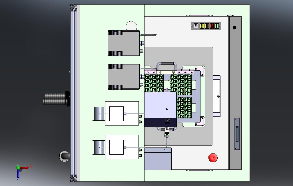 双头自动焊锡机 俯视图