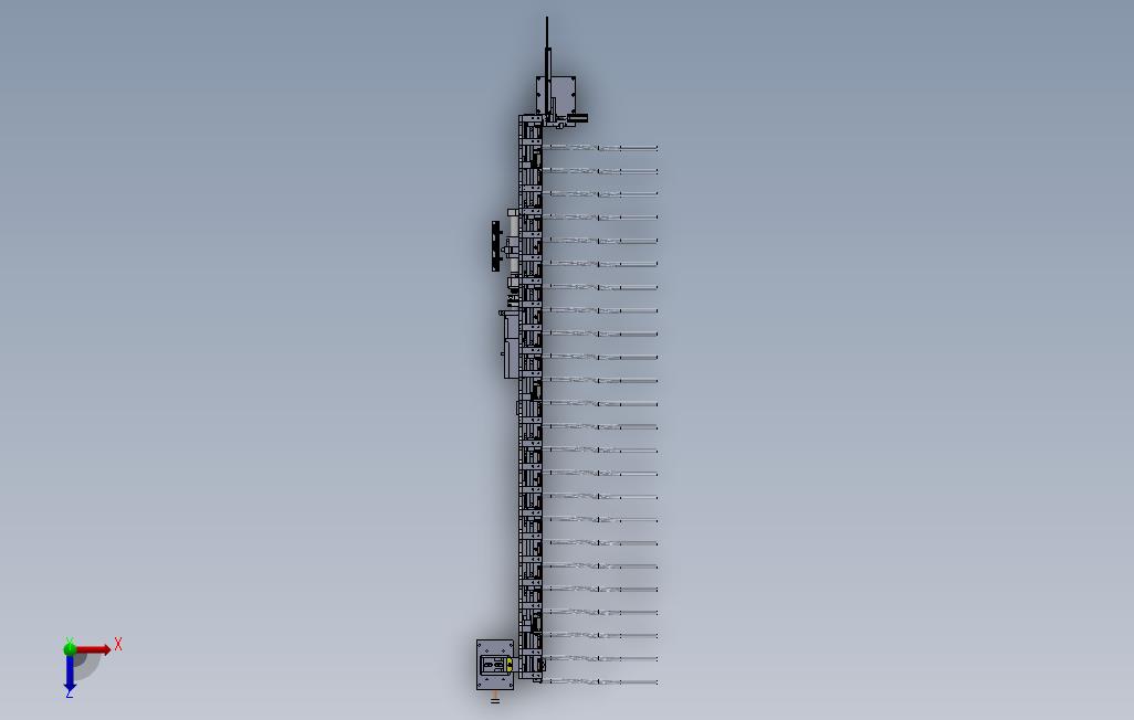 USB高速自动插PIN组装机 俯视图