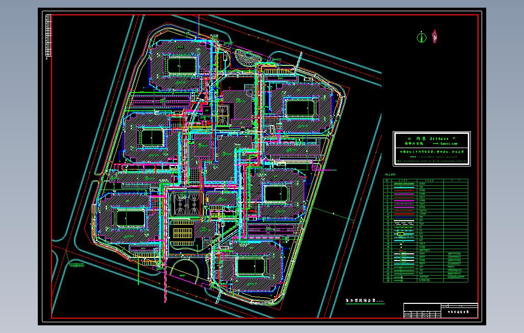 室外管线综合设计图