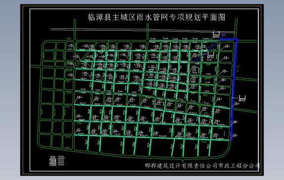 某县城综合管网控制性详细规划图