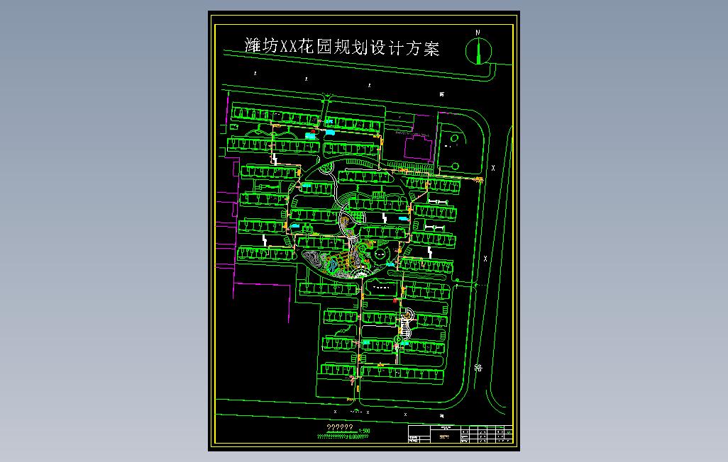 某小区给水管网系统总平图