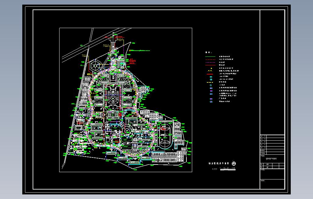 某高校室外管线综合设计图