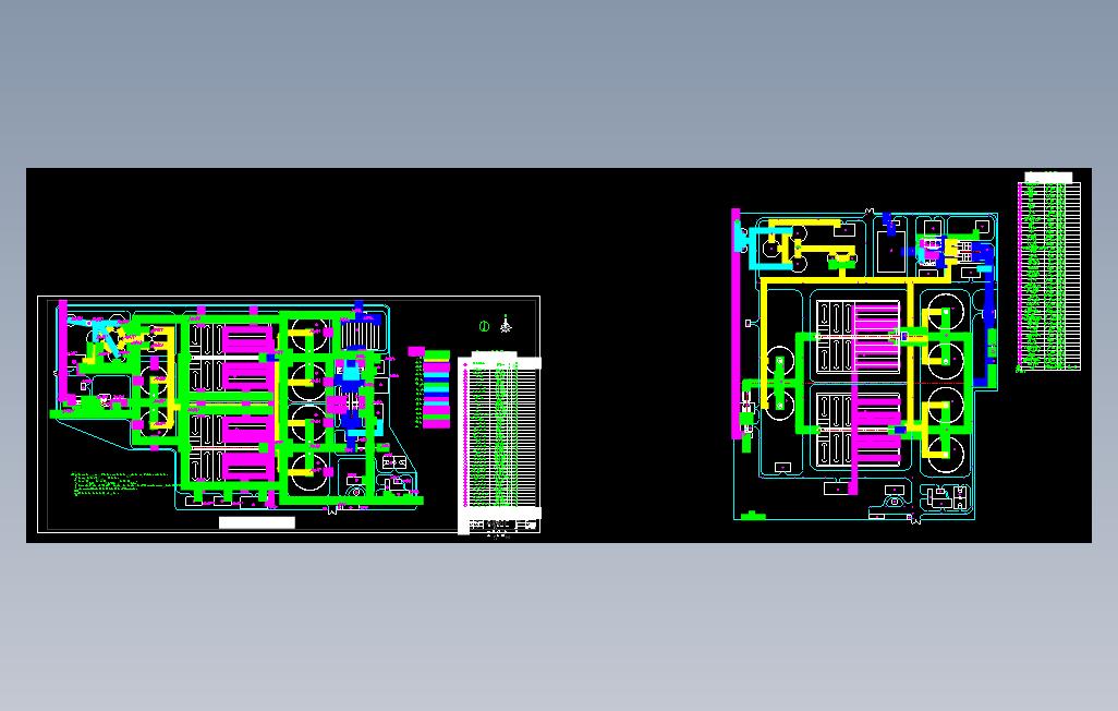 污水厂厂区平面布置图及管线布置图