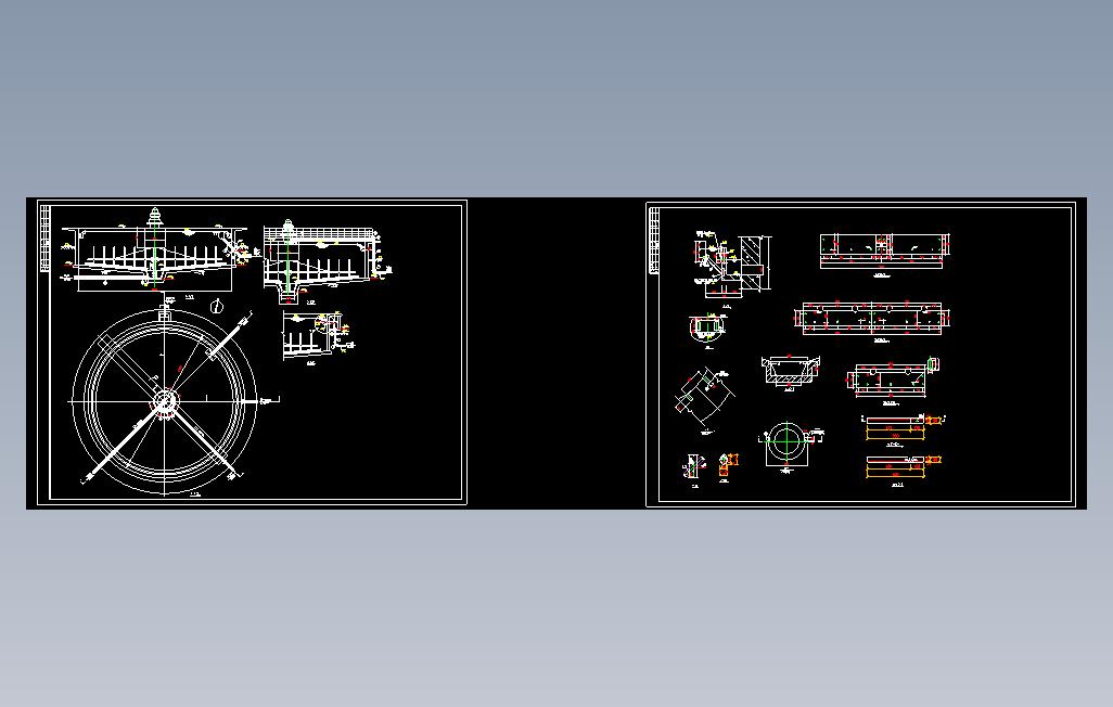 浓缩池设计全套图纸
