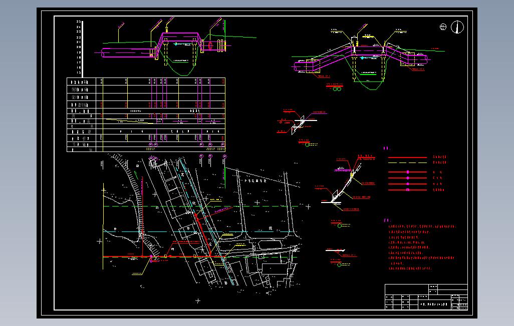 输水管道平面布详图
