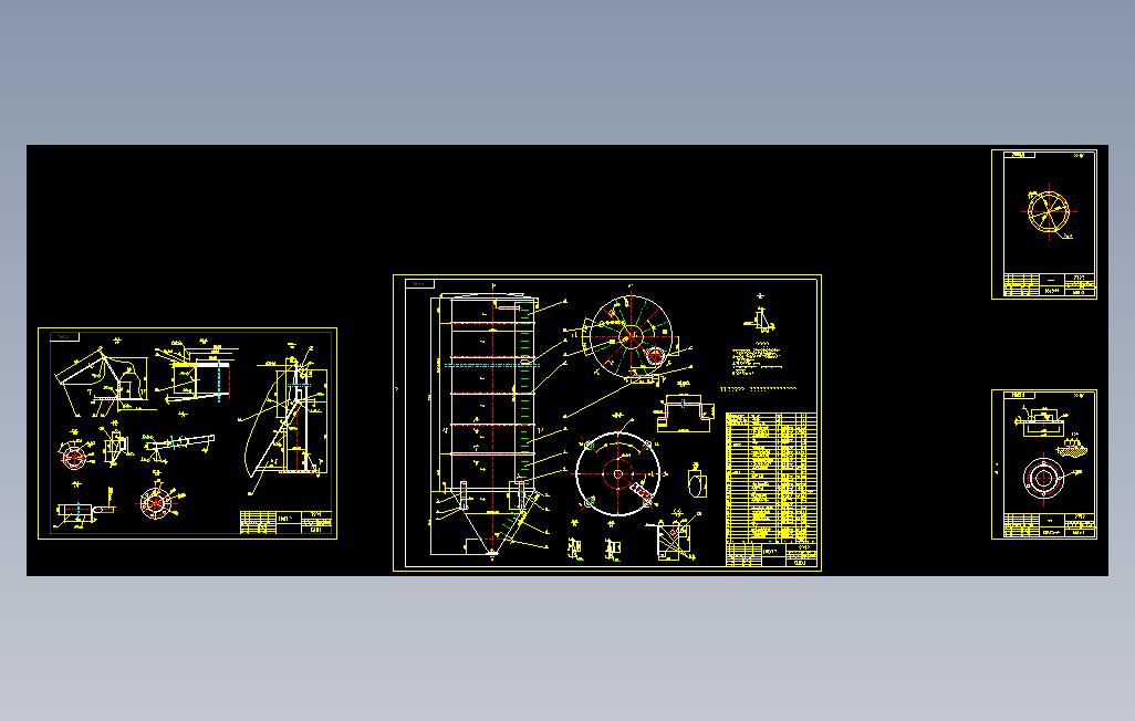 100吨水泥罐全套图纸