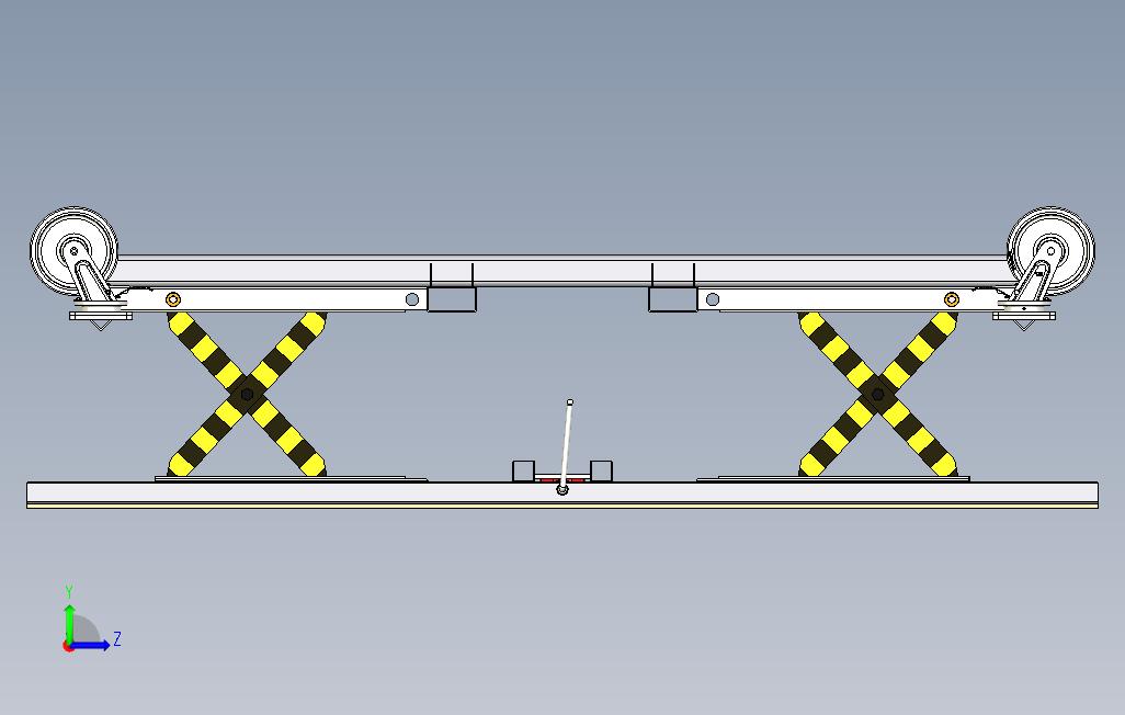 伸缩拉杆升降式手推车3D模型_