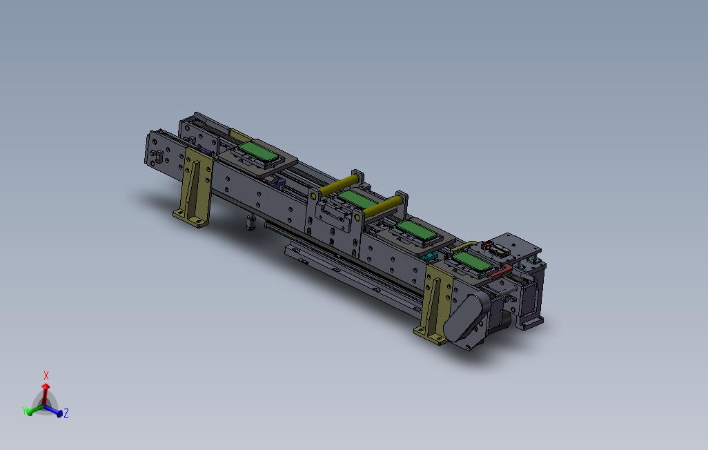 手机贴膜输送机模型3D模型_SolidWorks设计