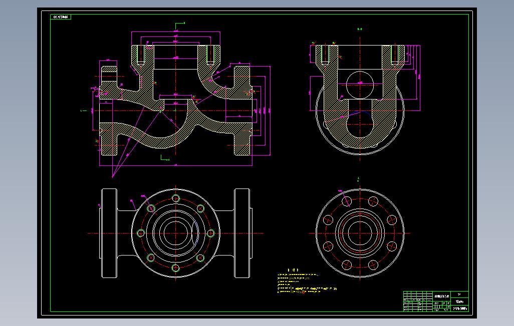 止回阀的设计加全套图纸