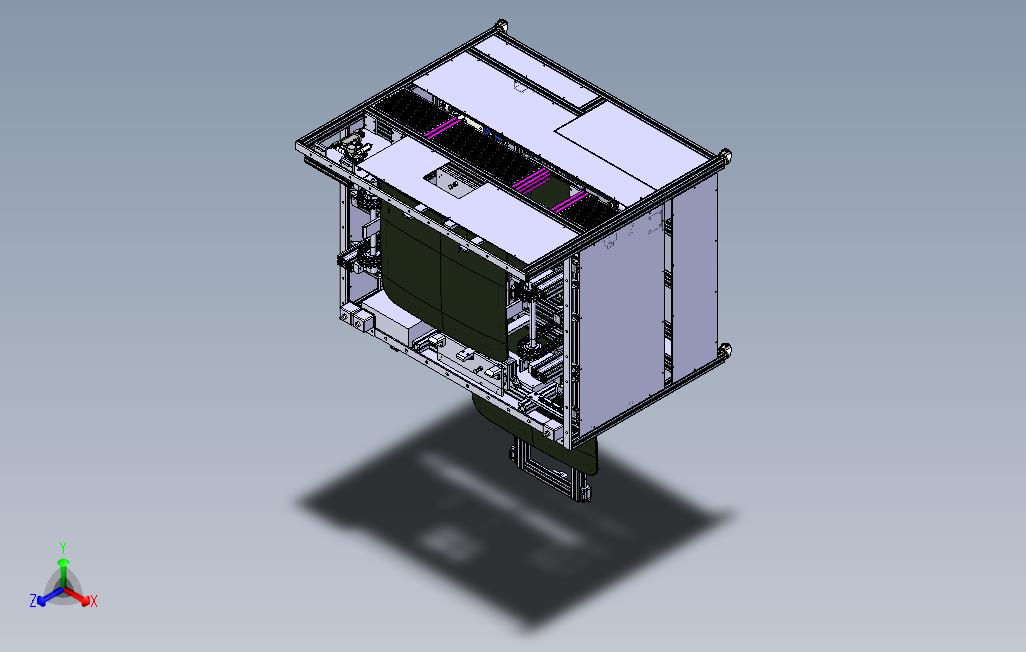 汽车玻璃自动PU包边玻璃熟化机3D模型