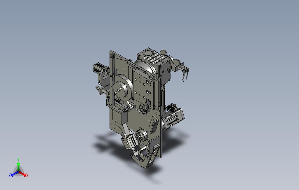 电机转子填充机组件3D模型SW