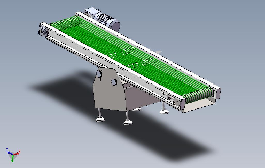 皮条机、包装皮输送机3D模型SW