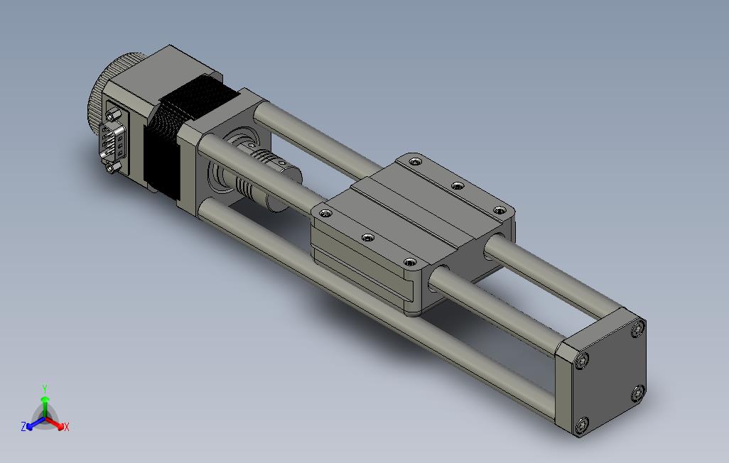 线性模组、CNC直线运动机构3D模型SW