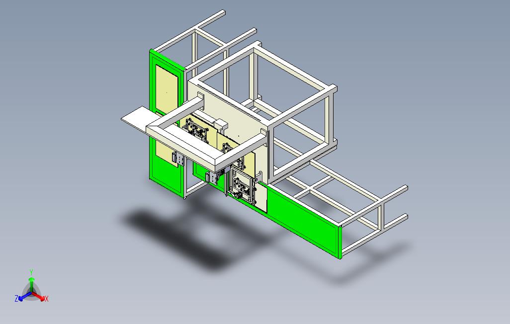 背板翻转机构3D模型_SolidWorks设计